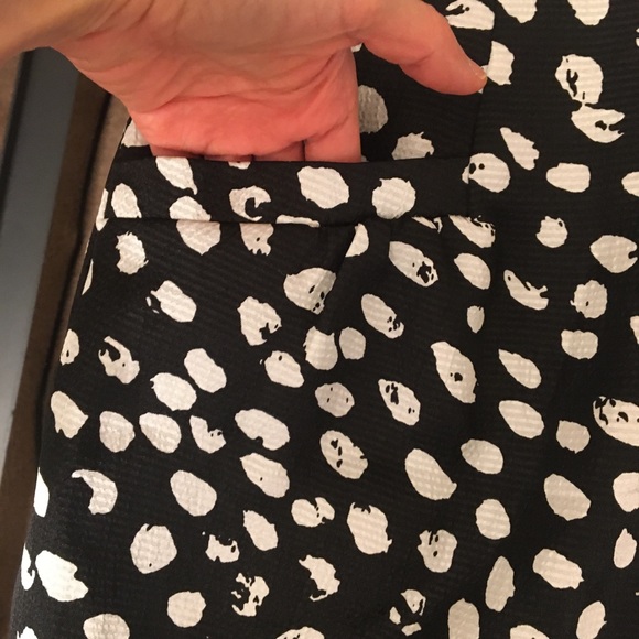 Black + White Polka Dot Skirt - Picture 2 of 5